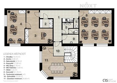 Pronájem komerčních prostor sklady 130 m², Nádražní, Starý Plzenec