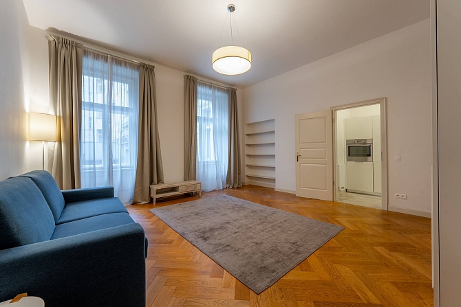 Pronájem bytu 1+1 47 m², Bolzanova, Praha-Nové Město