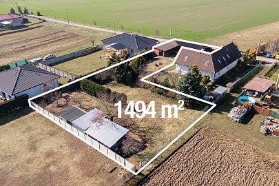 Prodej pozemku bydlení pozemek 1494 m², Zálezlice